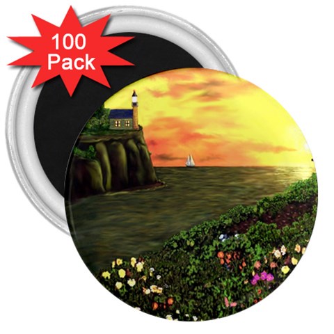 Eddie s Sunset 3  Magnet (100 pack) from ArtsNow.com Front