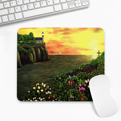 Eddie s Sunset Large Mousepad from ArtsNow.com Front