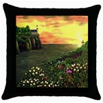 Eddie s Sunset Throw Pillow Case (Black)