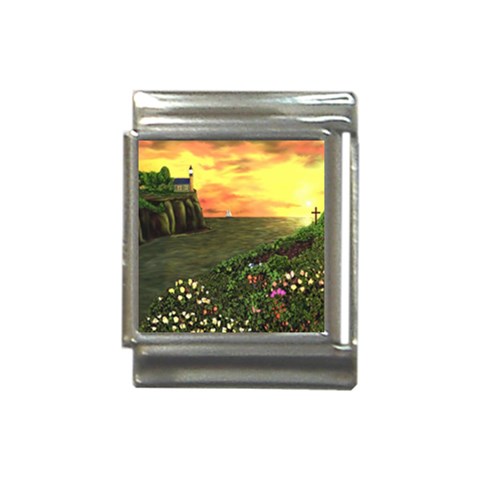 Eddie s Sunset Italian Charm (13mm) from ArtsNow.com Front