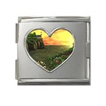 Eddie s Sunset Mega Link Heart Italian Charm (18mm)