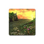 Eddie s Sunset Magnet (Square)