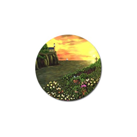 Eddie s Sunset Golf Ball Marker (4 pack) from ArtsNow.com Front