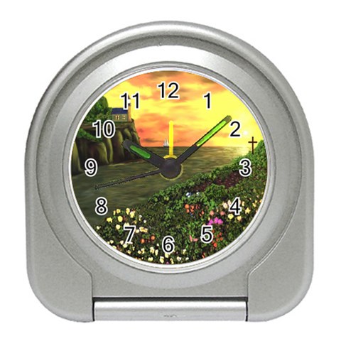 Eddie s Sunset Travel Alarm Clock from ArtsNow.com Front