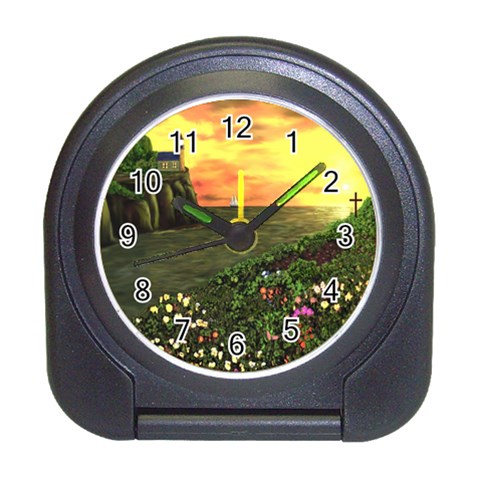 Eddie s Sunset Travel Alarm Clock from ArtsNow.com Front