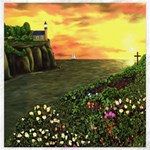 Eddie s Sunset Canvas 20  x 20 