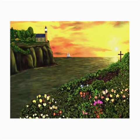 Eddie s Sunset Small Glasses Cloth (2 Sides) from ArtsNow.com Front