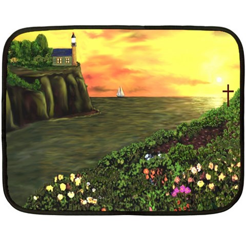 Eddie s Sunset Fleece Blanket (Mini) from ArtsNow.com 35 x27  Blanket