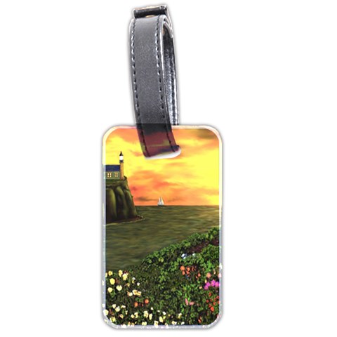 Eddie s Sunset Luggage Tag (two sides) from ArtsNow.com Front