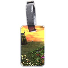 Eddie s Sunset Luggage Tag (two sides) from ArtsNow.com Front