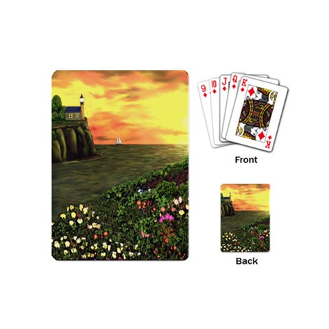 Eddie s Sunset Playing Cards Single Design (Mini) from ArtsNow.com Back