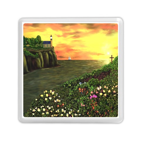 Eddie s Sunset Memory Card Reader (Square) from ArtsNow.com Front