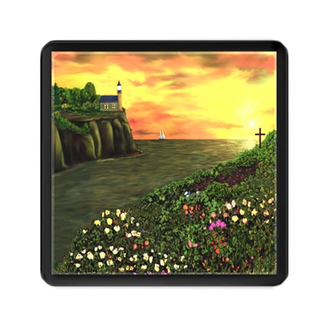 Eddie s Sunset Memory Card Reader (Square) from ArtsNow.com Front