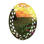 Eddie s Sunset Ornament (Oval Filigree)