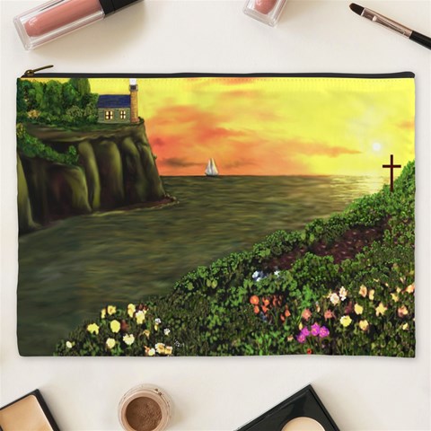 Eddie s Sunset Cosmetic Bag (XXXL) from ArtsNow.com Front
