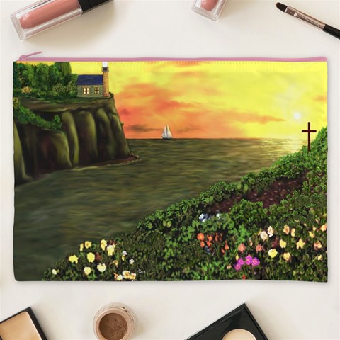 Eddie s Sunset Cosmetic Bag (XXXL) from ArtsNow.com Front