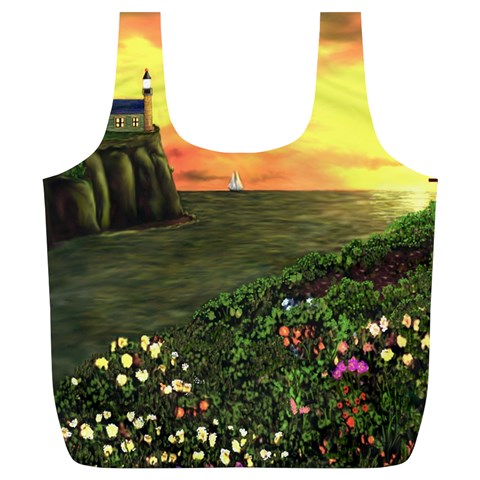 Eddie s Sunset Full Print Recycle Bag (XL) from ArtsNow.com Back
