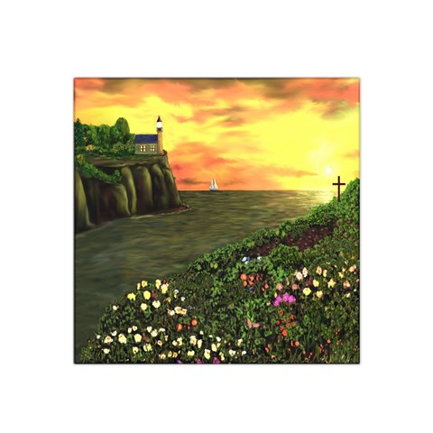 Eddie s Sunset Satin Bandana Scarf from ArtsNow.com Front