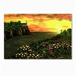 Eddie s Sunset  By Ave Hurley   Square (2) Eddie s Sunset By Ave Hurley   [stretched] Postcard 4 x 6  (Pkg of 10)