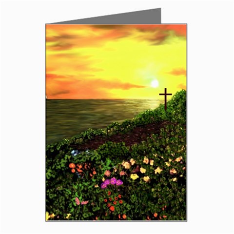 Eddie s Sunset  By Ave Hurley   Square (2) Eddie s Sunset By Ave Hurley   [stretched] Greeting Card from ArtsNow.com Left