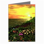 Eddie s Sunset  By Ave Hurley   Square (2) Eddie s Sunset By Ave Hurley   [stretched] Greeting Card