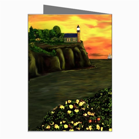 Eddie s Sunset  By Ave Hurley   Square (2) Eddie s Sunset By Ave Hurley   [stretched] Greeting Card from ArtsNow.com Right