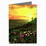 Eddie s Sunset  By Ave Hurley   Square (2) Eddie s Sunset By Ave Hurley   [stretched] Greeting Cards (Pkg of 8)