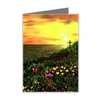 Eddie s Sunset  By Ave Hurley   Square (2) Eddie s Sunset By Ave Hurley   [stretched] Mini Greeting Card