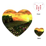 Eddie s Sunset  By Ave Hurley   Square (2) Eddie s Sunset By Ave Hurley   [stretched] Playing Cards Single Design (Heart)