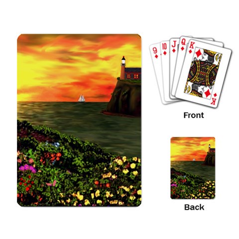 Eileen s Sunset Playing Cards Single Design (Rectangle) from ArtsNow.com Back