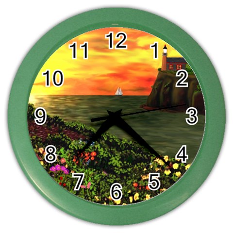 Eileen s Sunset Color Wall Clock from ArtsNow.com Front