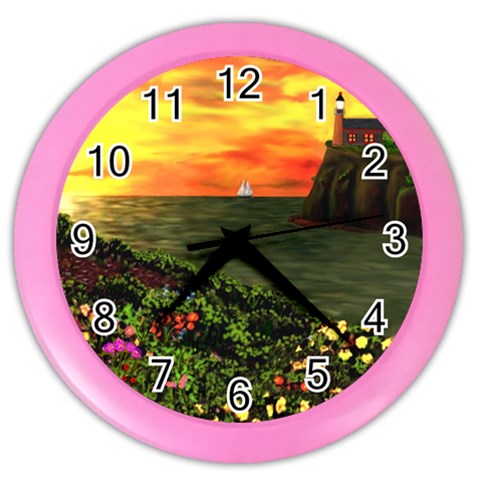 Eileen s Sunset Color Wall Clock from ArtsNow.com Front