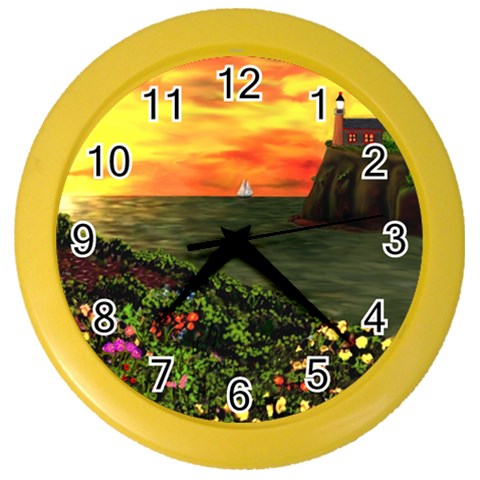 Eileen s Sunset Color Wall Clock from ArtsNow.com Front