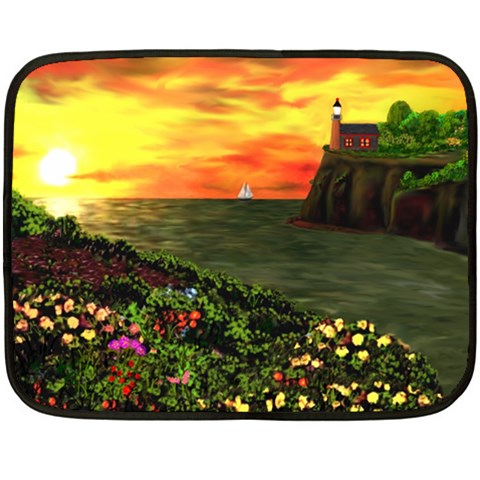 Eileen s Sunset Fleece Blanket (Mini) from ArtsNow.com 35 x27  Blanket