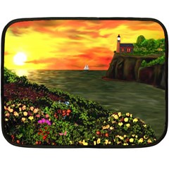 Eileen s Sunset Double Sided Fleece Blanket (Mini) from ArtsNow.com 35 x27  Blanket Back