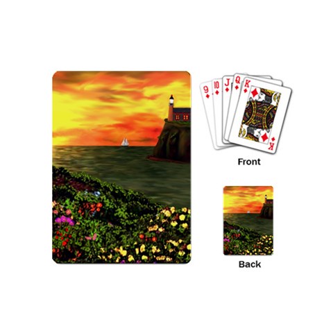 Eileen s Sunset Playing Cards Single Design (Mini) from ArtsNow.com Back