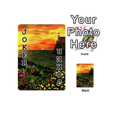Eileen s Sunset Playing Cards 54 Designs (Mini) from ArtsNow.com Front - Joker1