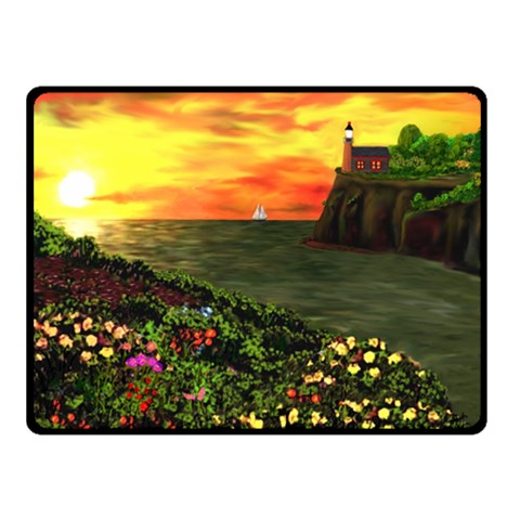 Eileen s Sunset Double Sided Fleece Blanket (Small) from ArtsNow.com 45 x34  Blanket Back