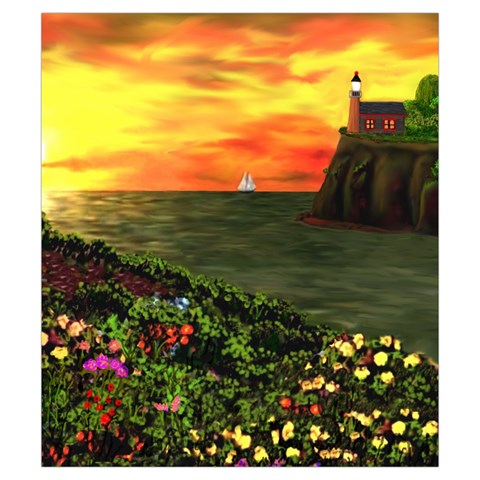Eileen s Sunset Drawstring Pouch (Small) from ArtsNow.com Front