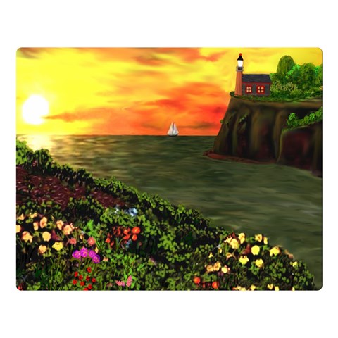 Eileen s Sunset Double Sided Flano Blanket (Large) from ArtsNow.com Blanket Back