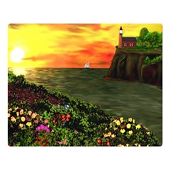 Eileen s Sunset Double Sided Flano Blanket (Large) from ArtsNow.com Blanket Back