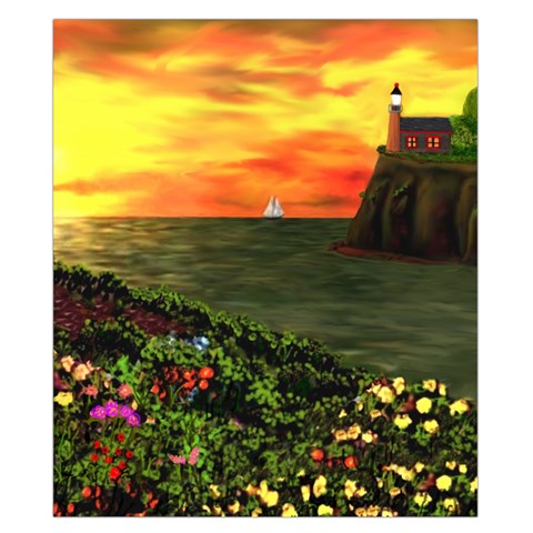 Eileen s Sunset Duvet Cover Double Side (California King Size) from ArtsNow.com Back
