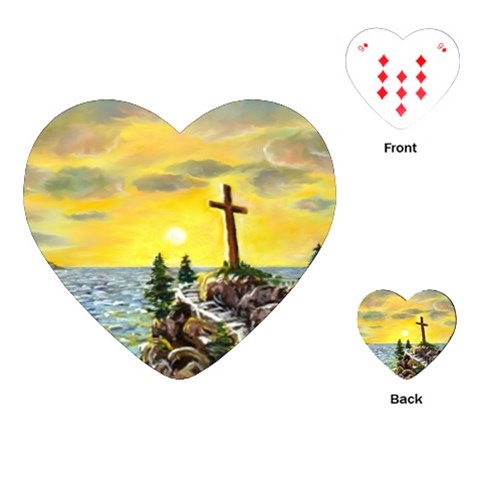 Souls Harbor By Ave Hurley  (1) Playing Cards Single Design (Heart) from ArtsNow.com Front