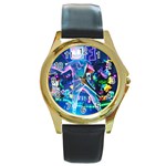 W6il3xvvdyq Jpglarge Round Gold Metal Watch