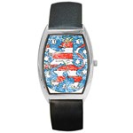 Coat Of Arms Of Thuringia Barrel Style Metal Watch