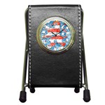 Coat Of Arms Of Thuringia Pen Holder Desk Clock
