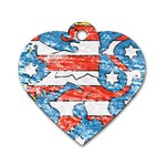 Coat Of Arms Of Thuringia Dog Tag Heart (Two Sides)