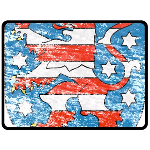 Coat Of Arms Of Thuringia Fleece Blanket (Large) from ArtsNow.com 80 x60  Blanket Front