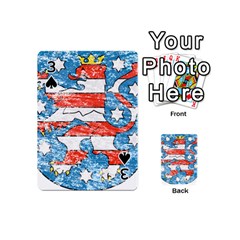 Coat Of Arms Of Thuringia Playing Cards 54 Designs (Mini) from ArtsNow.com Front - Spade3