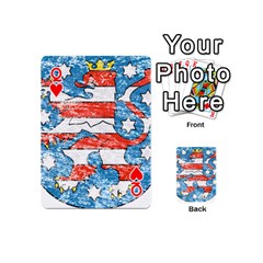 Queen Coat Of Arms Of Thuringia Playing Cards 54 Designs (Mini) from ArtsNow.com Front - HeartQ